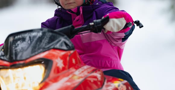 Levi: Family Snowmobile Safari with Mini Snowmobile for Kids
