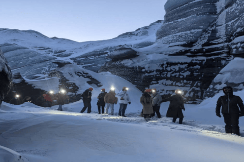 Depuis Reykjavík : Grotte de glace de Katla et visite de la côte sudVisite en bus avec prise en charge à l'arrêt 12 à Reykjavík