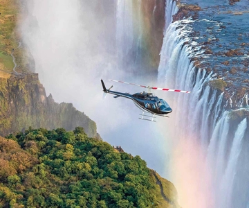 Victoria Falls: Helicopter Flight Arial View of The Falls