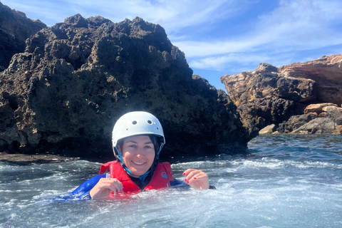 Experiencia de coasteering en Ibiza