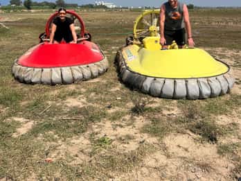 Au départ de Belek, Side, Alanya : première aventure touristique en aéroglisseur.