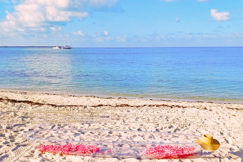 Miami/South Beach: servizio fotografico in kayak trasparente con droneKayak trasparente singolo con fiori e video