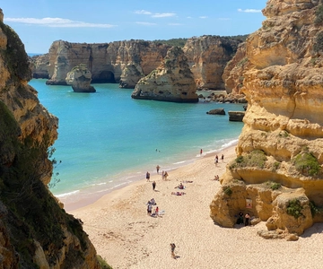From Faro: Benagil Cave and Seven Hanging Valleys Trail Tour