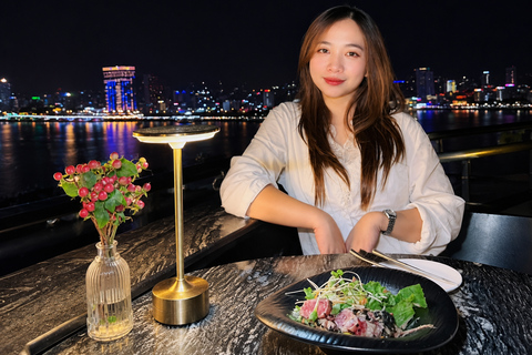 Da Nang: Panoramic Rooftop Dinner & Dragon Bridge Fire Show Dragon’s Flame Romance: Wine & Best View
