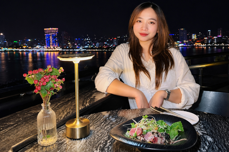 Da Nang: Panoramic Rooftop Dinner & Dragon Bridge Fire Show Dragon’s Flame Romance: Wine & Best View