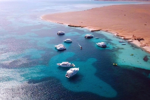El Gouna : Croisière en bateau dans la baie d'Orange avec transferts privés
