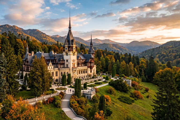 Bucharest: Dracula's Castle, Peles Castle & Brasov Day Trip Audio guide in 24 languages