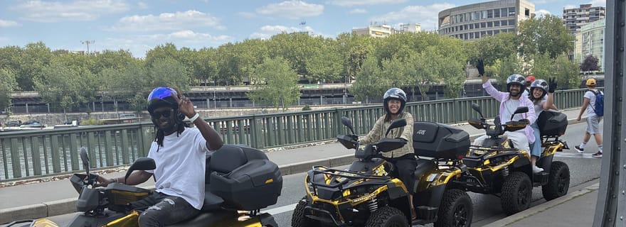 Balade en quad à la découverte des monuments Parisiens