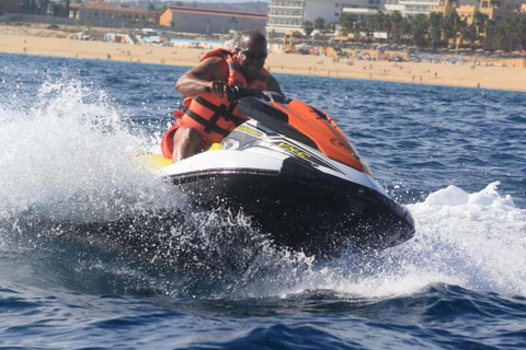 Zanzibar: Jetski with Hotel Pickup, Drone Photos & Video Pick Up and Drop Off Car Jetski with Drone Photos & Video