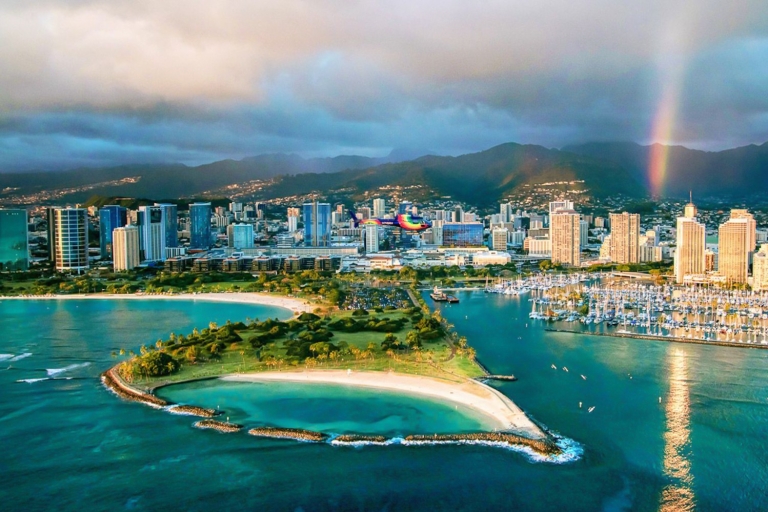 Oahu: 20-minütige Waikiki-Helikoptertour mit oder ohne TürenGruppenflug ohne Türen