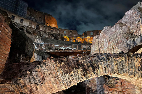 COLOSSEUM UNDERGROUND AND ARENA FLOOR BY NIGHT