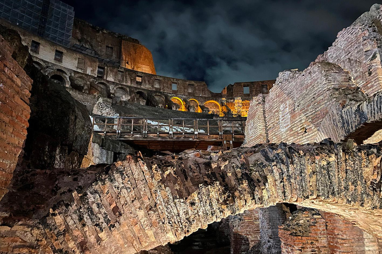 COLOSSEUM UNDERGROUND AND ARENA FLOOR BY NIGHT