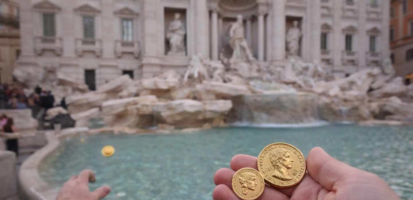 Trevi-Brunnen: Zugang zum Ritual mit kaiserlichen Münzen und Audioguide