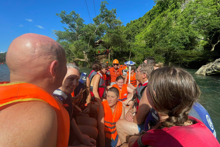 Phong Nha: Zipline Dark Cave & Paradise Cave Exploration Option 4: Full Adventure Experience - Drop-off in Hue