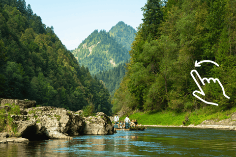 Cracóvia: Rafting tradicional em Dunajec e teleférico na montanhaPasseio de Rafting em Dunajec