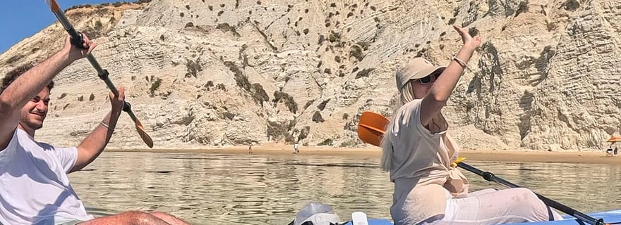 SCALA DEI TURCHI en KAYAK - Aventure en mer avec moniteur