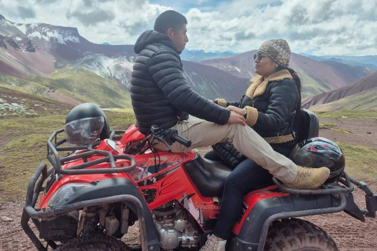 From Cusco: Four-Wheel Drive Tour to Seven Colors Mountain + Meals Cusco: Quad Bike Tour to Rainbow Mountain + Stop at Textile Center