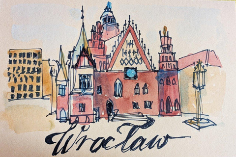 Wrocław: Postcard Painting Workshop with Materials