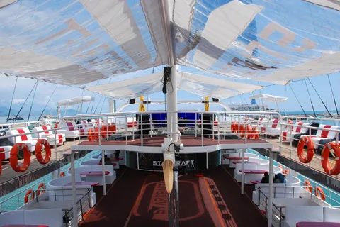 Alanya Ultimate Party Boat with DJ, Foam Party & Swim Stops