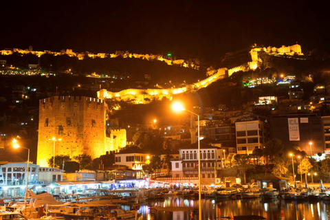 Alanya Night Tour: Castle, Cable Car & Cleopatra Beach ALANYA SUNSET +NO TRANSFER+NO CABLE CAR