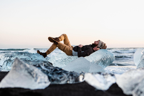 Visite privée de la côte sud + Jökulsárlón + Diamond Beach