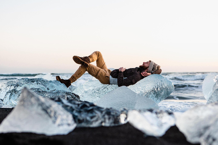 Prywatna wycieczka południowym wybrzeżem + Jökulsárlón + Diamond Beach