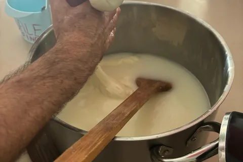 Amalfi: Mozzarella, fettuccine en tiramisù kookles