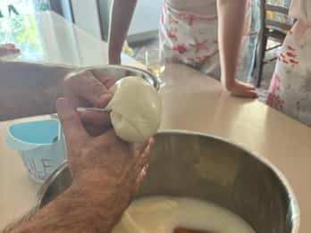 Amalfi: Aula de culinária sobre mussarela, fettuccine e tiramisù
