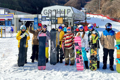 Elysian Ski Day Tour (pełny pakiet na narty i snowboard)SKI_Odjazd ze stacji Dongdaemun H&amp;C Park wyjściem 11