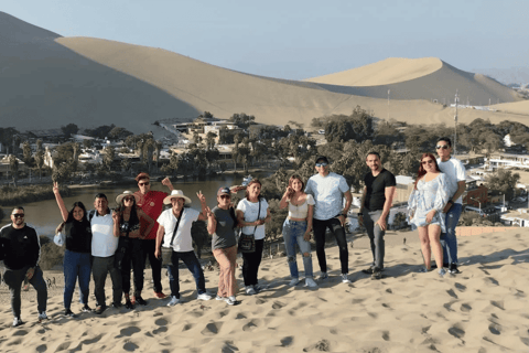 Depuis Lima : Ica et Nazca Huacachina + vins + survol