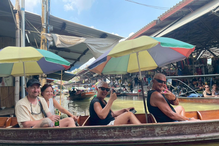 Private: Floating Market, Maeklong Train & Dragon Temple All-inclusive Package