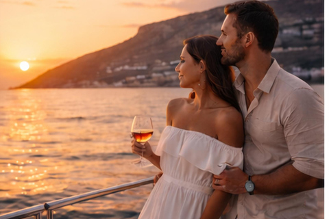 Alanya: Wine Boat with Dinner and Snacks (Adults-Only) Alanya:Adults-Only Wine Boat with Dinner and Snacks Transfer