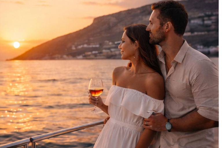 Alanya: Wine Boat with Dinner and Snacks (Adults-Only) Alanya:Adults-Only Wine Boat with Dinner and Snacks Transfer