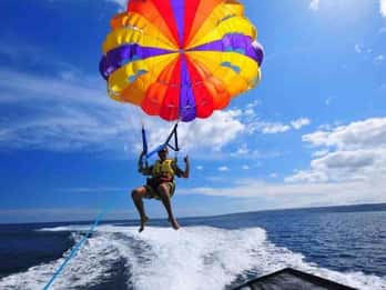 Nusa Dua: Watersports, Uluwatu Temple, and Kecak Dance Tour