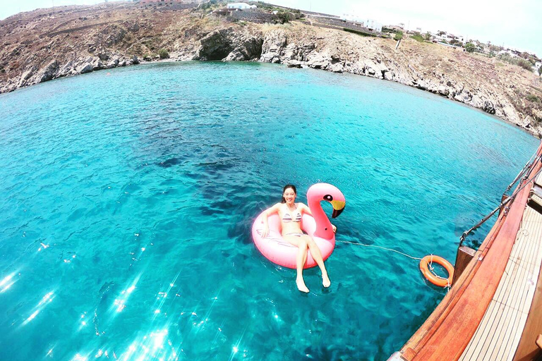 Mykonos Half-Day Swimming to Delos & Rhenia– Starts at 13:30 Mykonos: Half day cruise to Delos & Rhenia islands