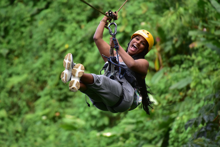 Ubud: Avventura in zip-line, rafting e tour delle terrazze di risoTour con zip-line e terrazze di riso (senza rafting)