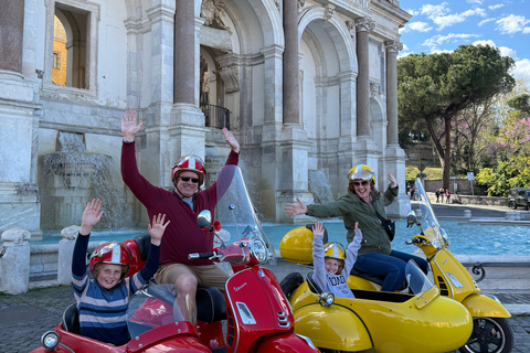 Rome Vespa Sidecar Tour: 90-Minute Panoramic Experience Shared Sidecar Experience