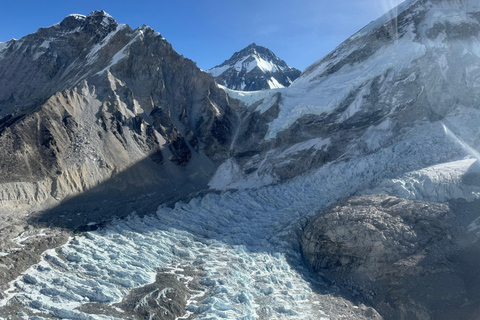 Landing at Everest Base Camp Kalapather and breakfast