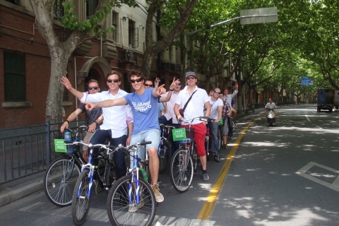 Tour de ville à vélo d'une demi-journée à ShanghaiLes points forts de Shanghai - demi-journée de visite de la ville à vélo