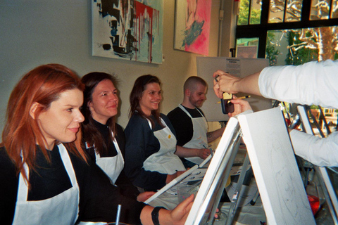 Sip & Paint Team Event Abstract Painting in Cologne