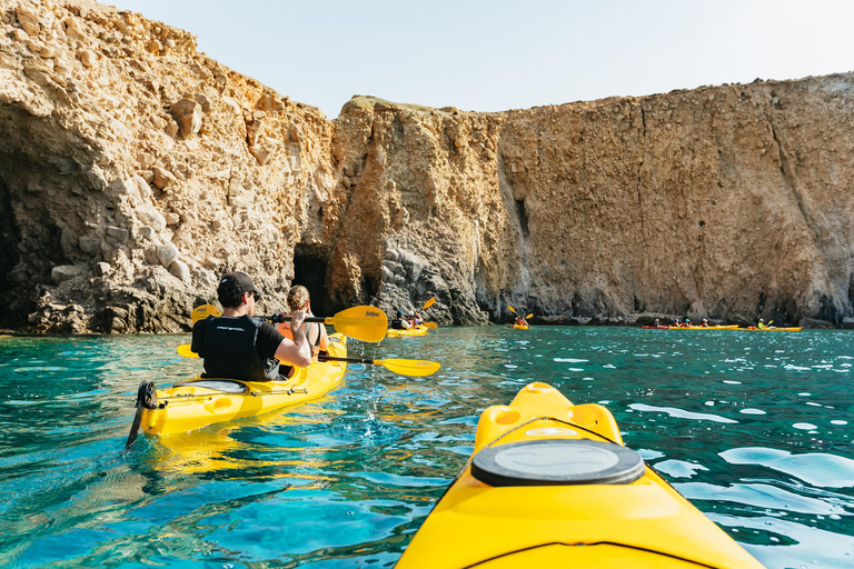 Milos: Tsigrado and Gerakas Beach Kayaking Tour Evening Tour