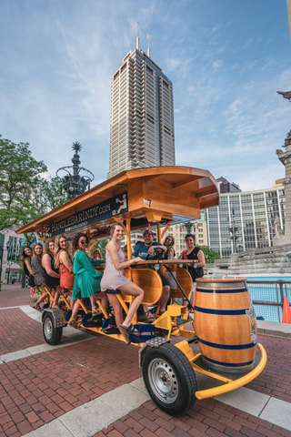 Visit Indianapolis Open-Air Pedal Pub Tour with Local Drinks in Indianapolis