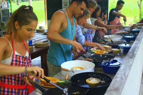 Authentic Thai cooking class with market tour. Thai cooking class and tour fresh market