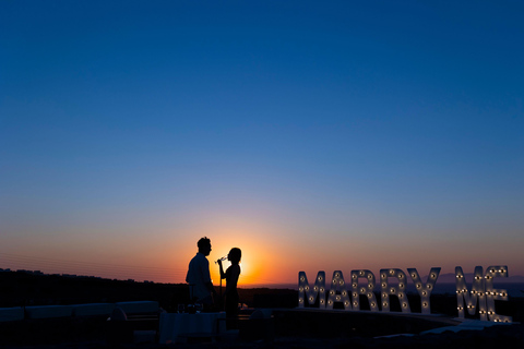 Santorini: Wedding Proposal with Sunset Views