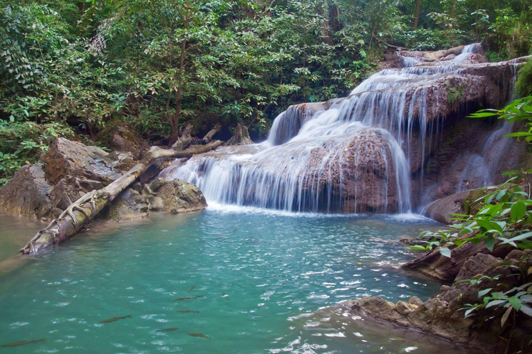 From Bangkok: Kanchanaburi and Erawan National Park Day Trip Small Group With Transfers
