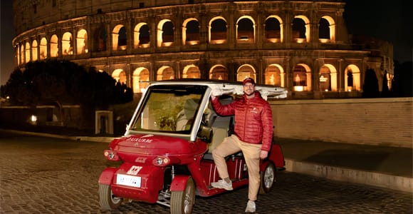 Rome: City Golf Cart at Night Tour
