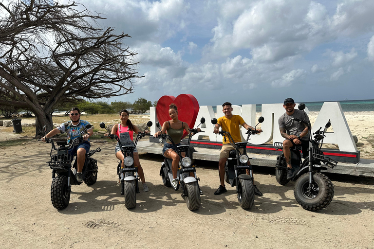 Aruba: Electric Scooter Tour with Beach Stops