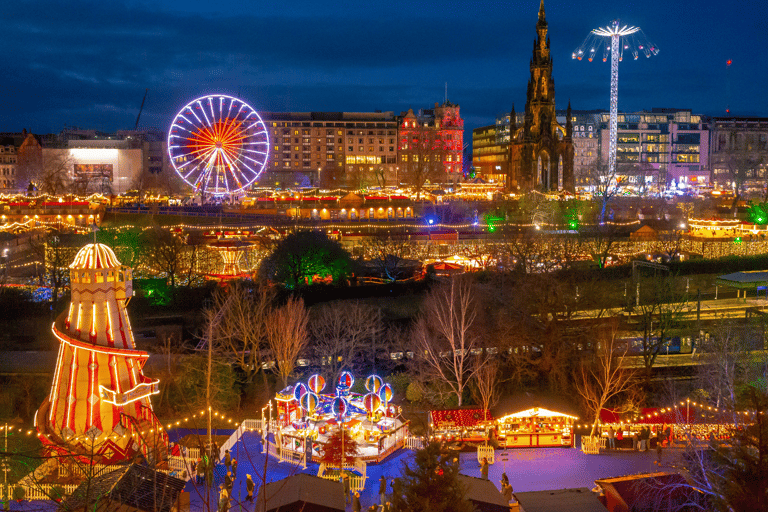 Édimbourg : visite des illuminations de Noël en bus rétro