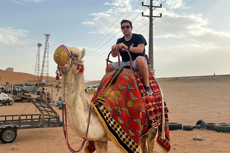 Riyadh:Red Sand Dunes camel ride&Quad&Sandboarding Adventure Private Tour with pick up and drop off from your location