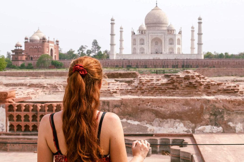 Private Taj Mahal Tour am selben Tag von Delhi ausPrivate Tour ab Delhi mit Mittagessen, Eintritt, Auto und Guide